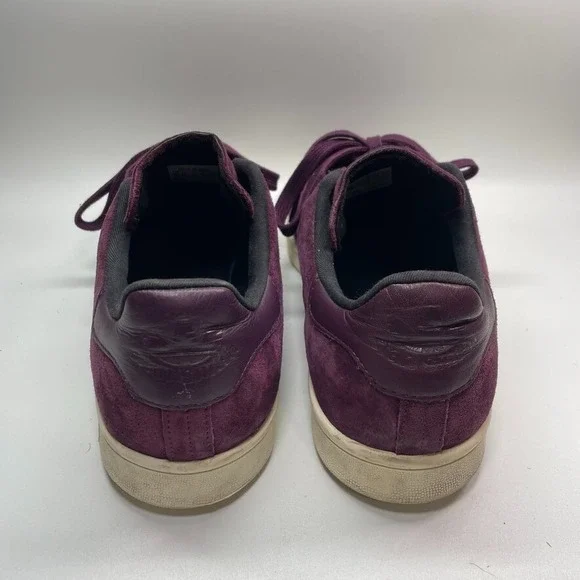 Adidas Stan Smith Maroon Off White Sneaker Men 10 - Picture 4 of 9